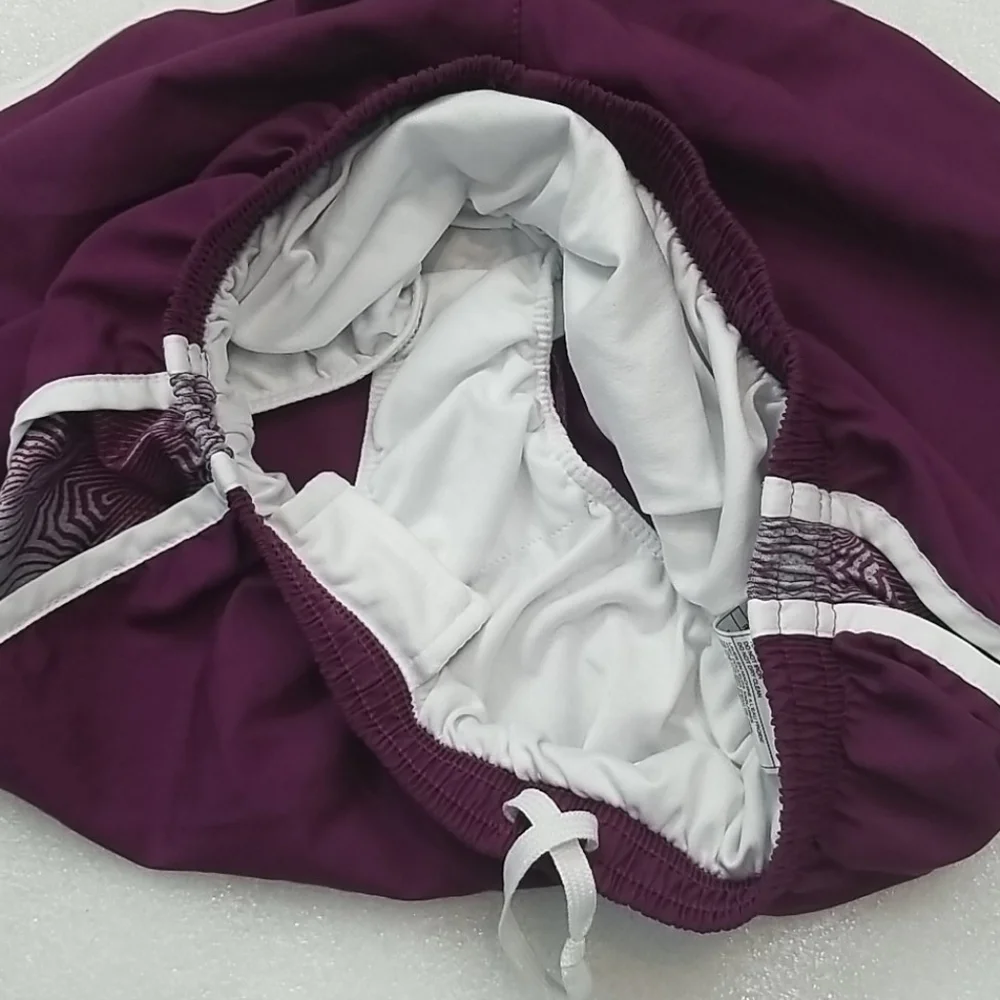 Nike red FITDRY running shorts lined